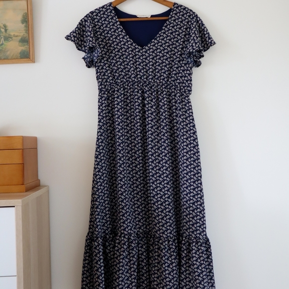 Hello Miz Navy Blue Maternity Dress - Picture 2 of 3